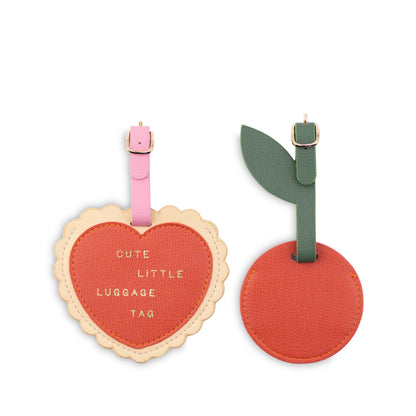 Heart and Cherry | Luggage Tag Set