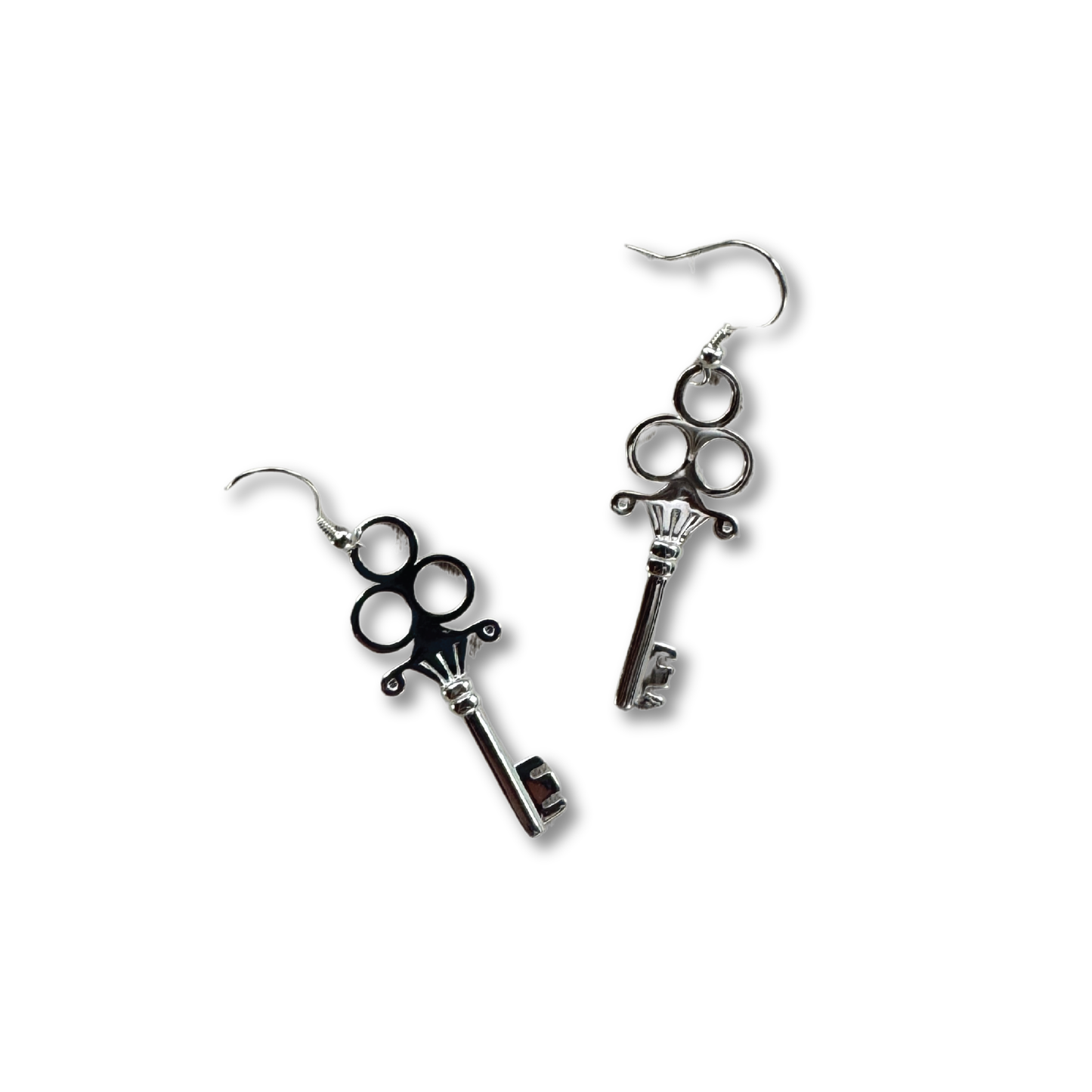 Key Earrings | Silver