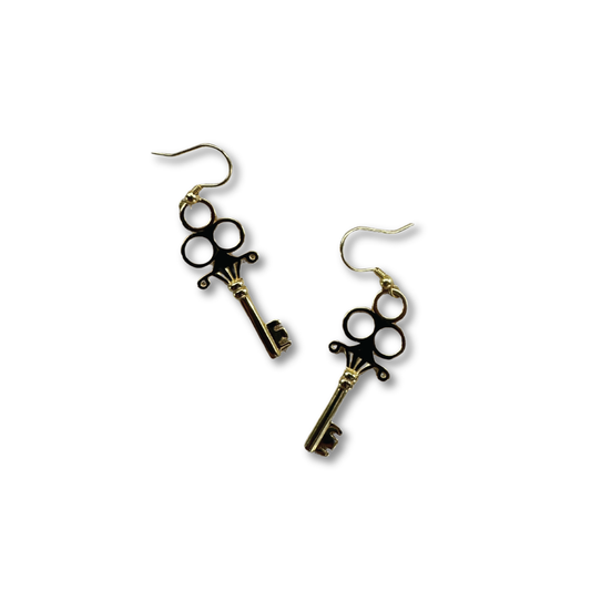 Key Earrings | Gold