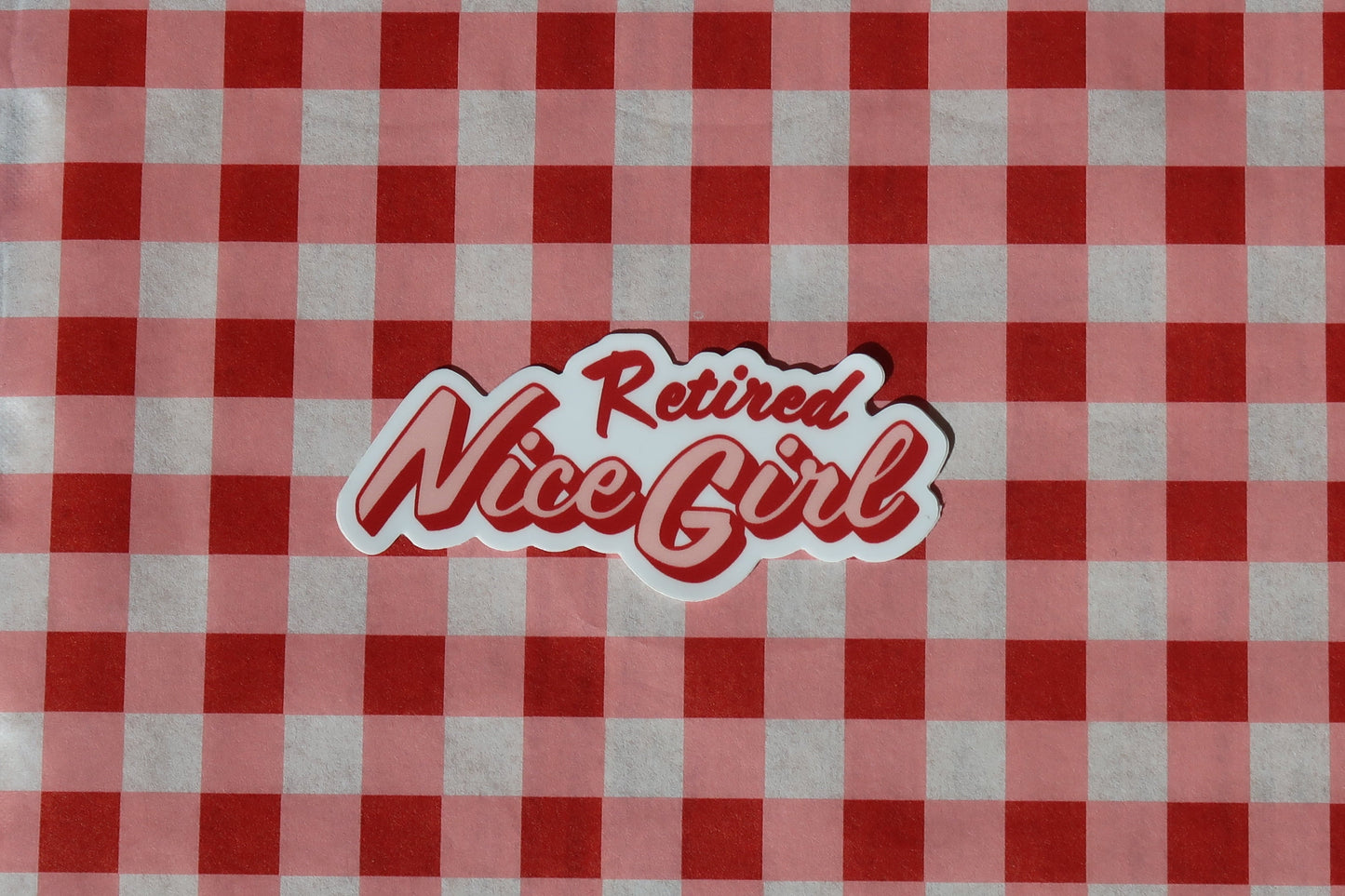 Retired Nice Girl | Sticker