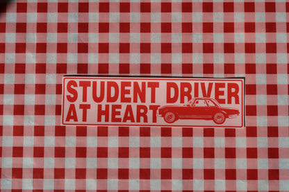 Student Driver At Heart | Bumper Sticker