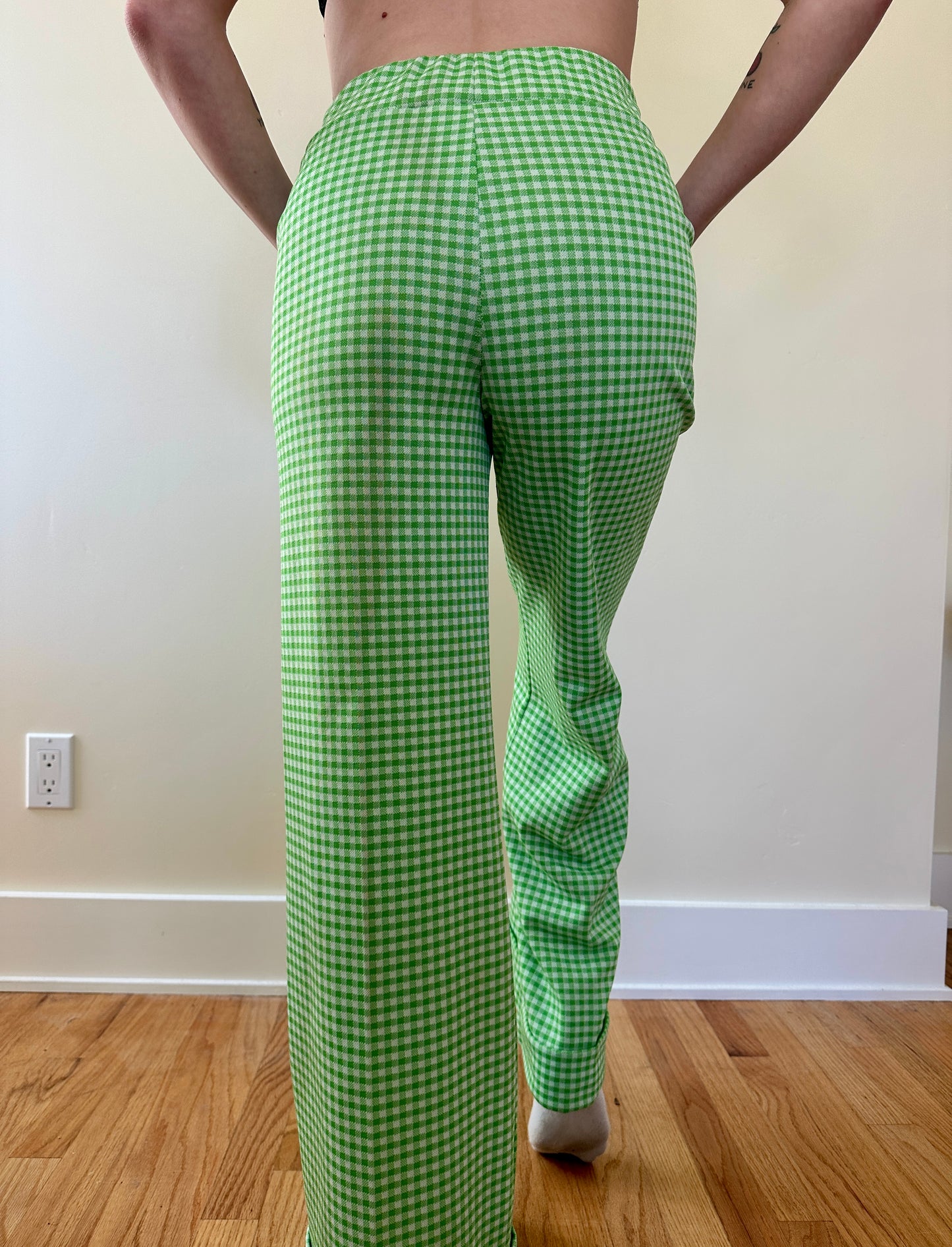 Gingham | 70's| Handmade Pants