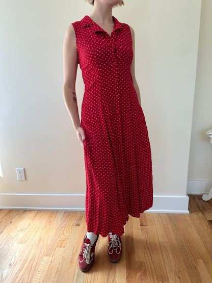 Polka dot | 90S| Red Dress