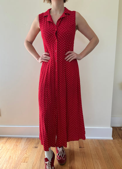 Polka dot | 90S| Red Dress