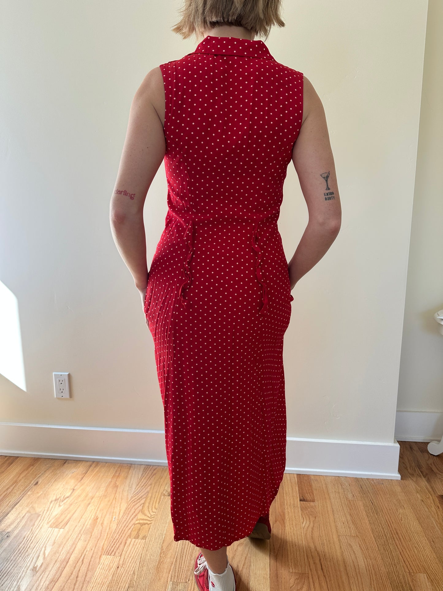 Polka dot | 90S| Red Dress