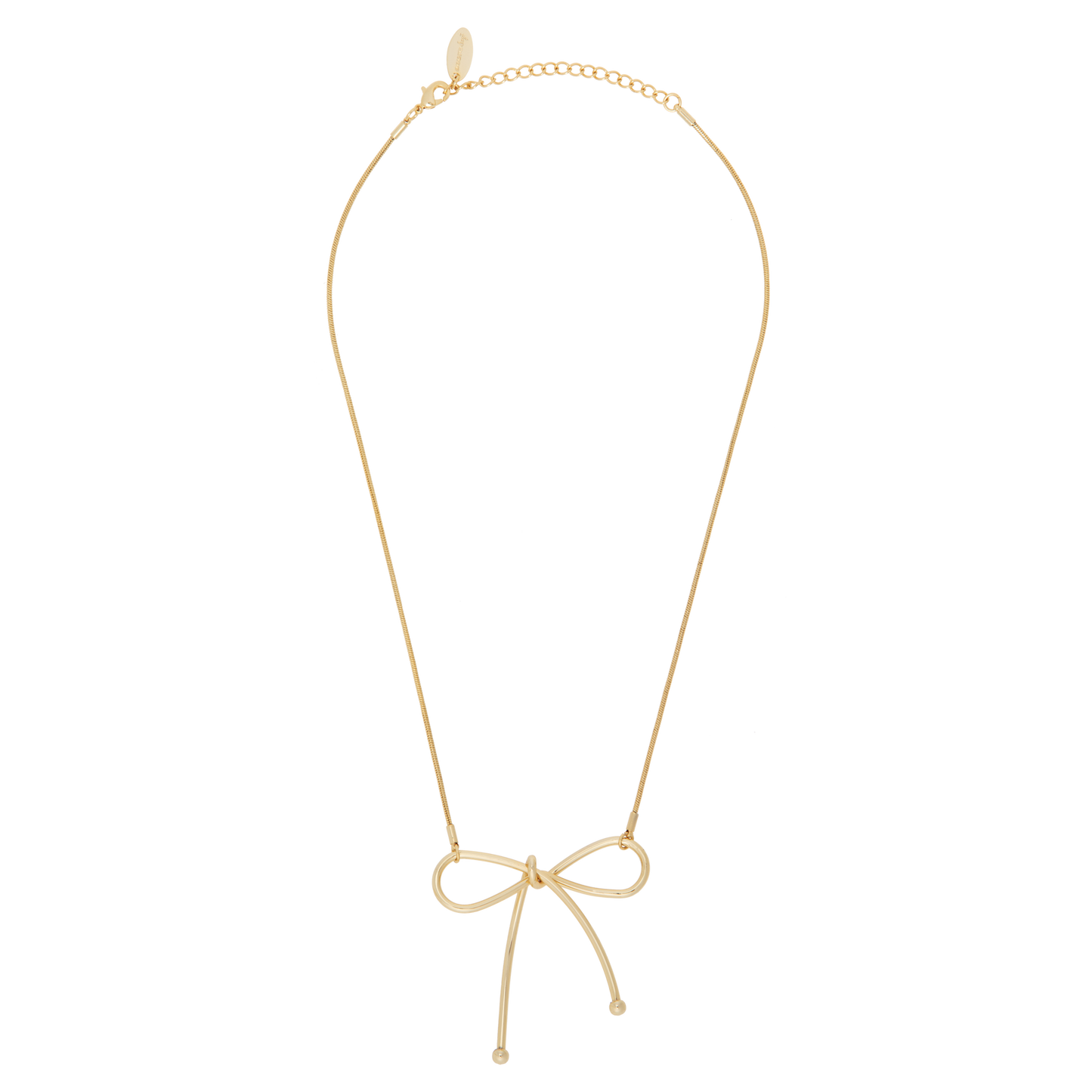 Bow Necklace | Gold