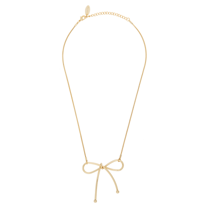 Bow Necklace | Gold