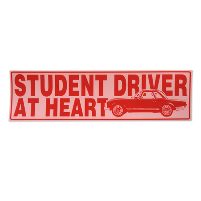 Student Driver At Heart | Bumper Sticker