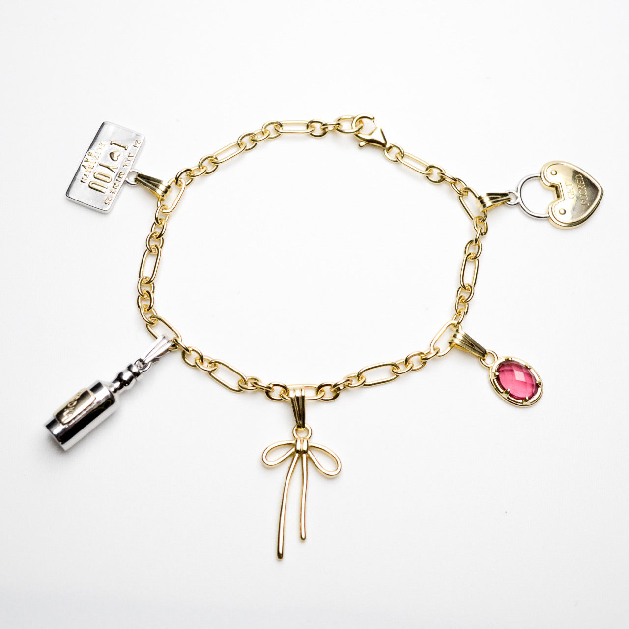 Full Charm Bracelet | Gold